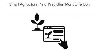 Smart Agriculture Yield Prediction Monotone Icon In Powerpoint Pptx Png And Editable Eps Format