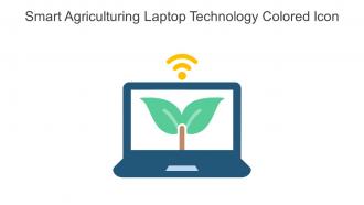 Smart Agriculturing Laptop Technology Colored Icon In Powerpoint Pptx Png And Editable Eps Format