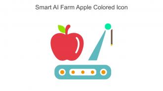 Smart AI Farm Apple Colored Icon In Powerpoint Pptx Png And Editable Eps Format