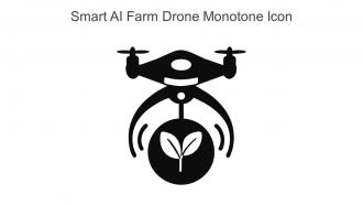 Smart AI Farm Drone Monotone Icon In Powerpoint Pptx Png And Editable Eps Format