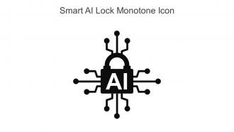 Smart AI Lock Monotone Icon In Powerpoint Pptx Png And Editable Eps Format