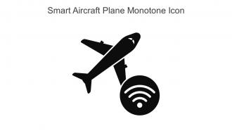 Smart Aircraft Plane Monotone Icon In Powerpoint Pptx Png And Editable Eps Format
