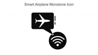 Smart Airplane Monotone Icon In Powerpoint Pptx Png And Editable Eps Format