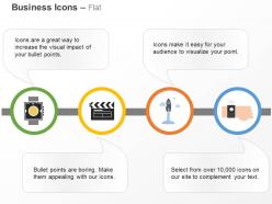 Smart and wearable watch entertainment startup ppt icons graphics