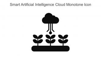 Smart Artificial Intelligence Cloud Monotone Icon In Powerpoint Pptx Png And Editable Eps Format