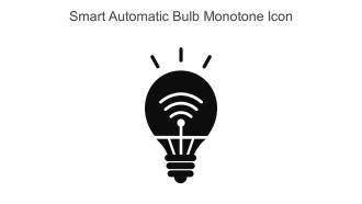 Smart Automatic Bulb Monotone Icon In Powerpoint Pptx Png And Editable Eps Format