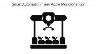 Smart Automation Farm Apple Monotone Icon In Powerpoint Pptx Png And Editable Eps Format