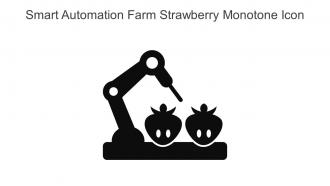 Smart Automation Farm Strawberry Monotone Icon In Powerpoint Pptx Png And Editable Eps Format