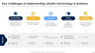 Smart Automation Robotics Key Challenges In Implementing Robotics Technology In Business RB SS