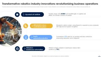 Smart Automation Robotics Technology Transforming Industry With Precision RB Impactful Images
