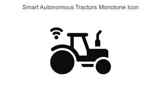 Smart Autonomous Tractors Monotone Icon In Powerpoint Pptx Png And Editable Eps Format