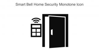 Smart Bell Home Security Monotone Icon In Powerpoint Pptx Png And Editable Eps Format