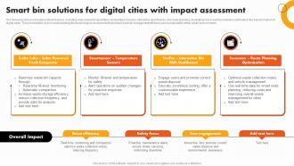 Smart Bin Solutions For Digital Cities With Impact Assessment