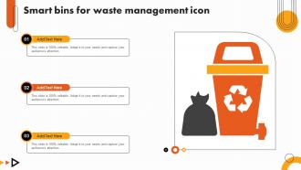 Smart Bins For Waste Management Icon