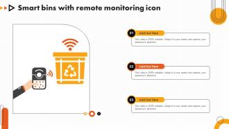 Smart Bins With Remote Monitoring Icon
