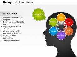 Smart brain for problem solving powerpoint template slide
