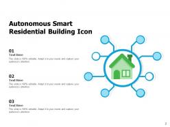 Smart building autonomous residential conservation indicating connectivity network