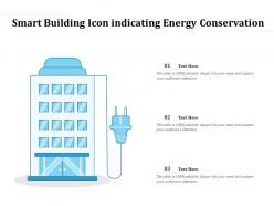 Smart building icon indicating energy conservation