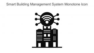 Smart Building Management System Monotone Icon In Powerpoint Pptx Png And Editable Eps Format