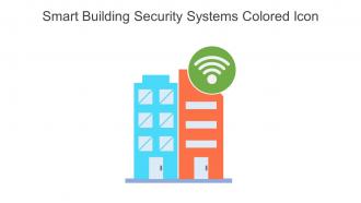 Smart Building Security Systems Colored Icon In Powerpoint Pptx Png And Editable Eps Format