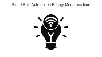 Smart Bulb Automation Energy Monotone Icon In Powerpoint Pptx Png And Editable Eps Format