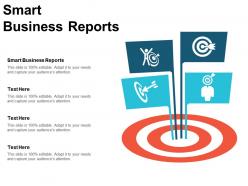 Smart business reports ppt powerpoint presentation infographics templates cpb