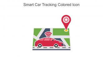 Smart Car Tracking Colored Icon In Powerpoint Pptx Png And Editable Eps Format