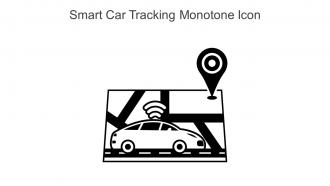 Smart Car Tracking Monotone Icon In Powerpoint Pptx Png And Editable Eps Format