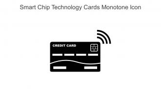 Smart Chip Technology Cards Monotone Icon In Powerpoint Pptx Png And Editable Eps Format