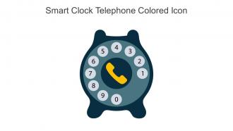 Smart Clock Telephone Colored Icon In Powerpoint Pptx Png And Editable Eps Format