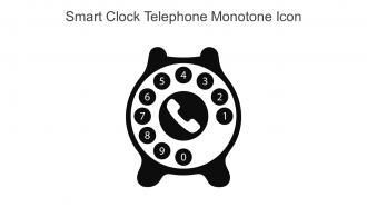 Smart Clock Telephone Monotone Icon In Powerpoint Pptx Png And Editable Eps Format
