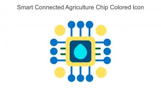 Smart Connected Agriculture Chip Colored Icon In Powerpoint Pptx Png And Editable Eps Format