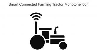 Smart Connected Farming Tractor Monotone Icon In Powerpoint Pptx Png And Editable Eps Format