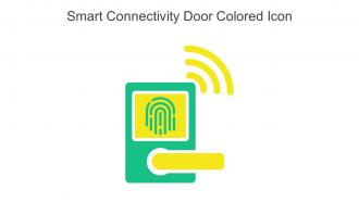 Smart Connectivity Door Colored Icon In Powerpoint Pptx Png And Editable Eps Format