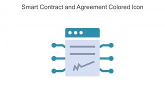 Smart Contract And Agreement Colored Icon In Powerpoint Pptx Png And Editable Eps Format