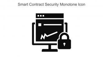 Smart Contract Security Monotone Icon In Powerpoint Pptx Png And Editable Eps Format