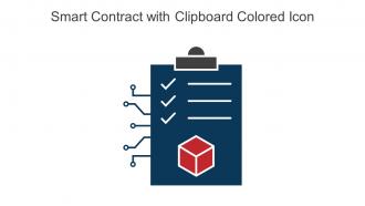Smart Contract With Clipboard Colored Icon In Powerpoint Pptx Png And Editable Eps Format