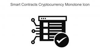 Smart Contracts Cryptocurrency Monotone Icon In Powerpoint Pptx Png And Editable Eps Format