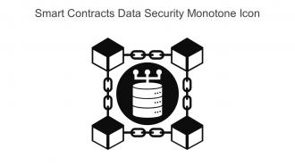 Smart Contracts Data Security Monotone Icon In Powerpoint Pptx Png And Editable Eps Format