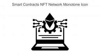 Smart Contracts NFT Network Monotone Icon In Powerpoint Pptx Png And Editable Eps Format