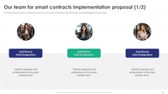 Smart Contracts Proposal Powerpoint Presentation Slides Graphical Impactful