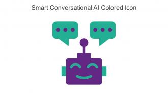 Smart Conversational AI Colored Icon In Powerpoint Pptx Png And Editable Eps Format