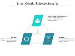 Smart criteria software security ppt powerpoint presentation show rules cpb