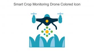 Smart Crop Monitoring Drone Colored Icon In Powerpoint Pptx Png And Editable Eps Format