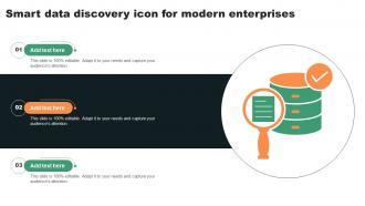 Smart Data Discovery Icon For Modern Enterprises