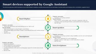 Smart Devices Supported By Google Assistant How To Use Google AI For Your Business AI SS