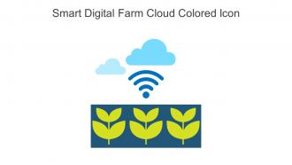 Smart Digital Farm Cloud Colored Icon In Powerpoint Pptx Png And Editable Eps Format