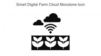 Smart Digital Farm Cloud Monotone Icon In Powerpoint Pptx Png And Editable Eps Format