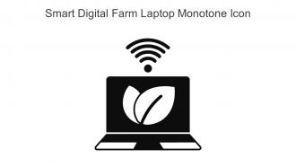 Smart Digital Farm Laptop Monotone Icon In Powerpoint Pptx Png And Editable Eps Format