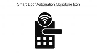 Smart Door Automation Monotone Icon In Powerpoint Pptx Png And Editable Eps Format